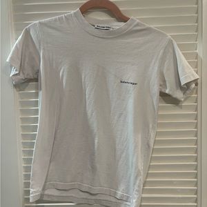 White balenciaga tshirt